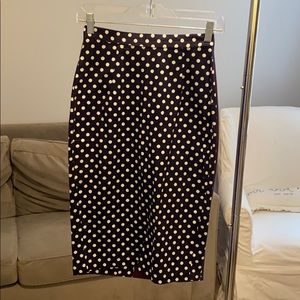 Bettie Page Polka Dot Pencil Skirt